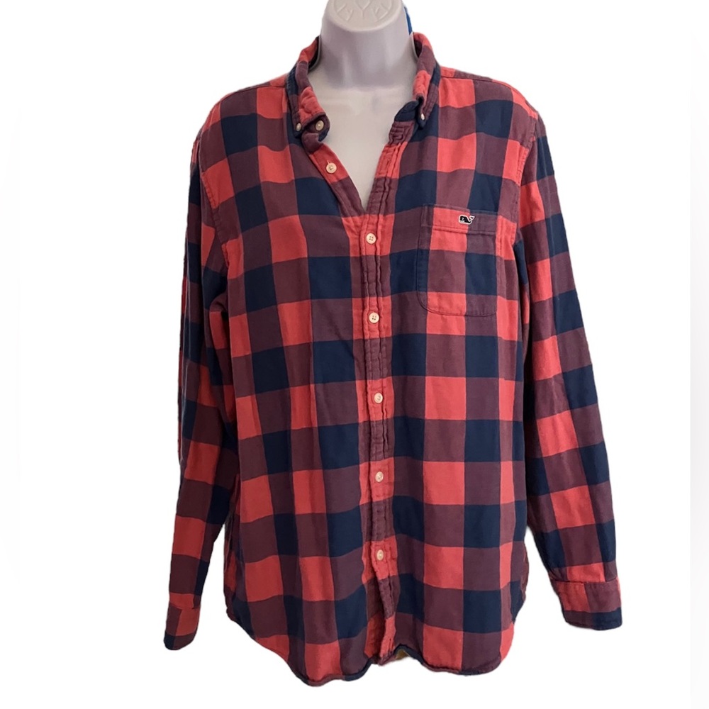 Vineyard Vines Blue and Pink Button down